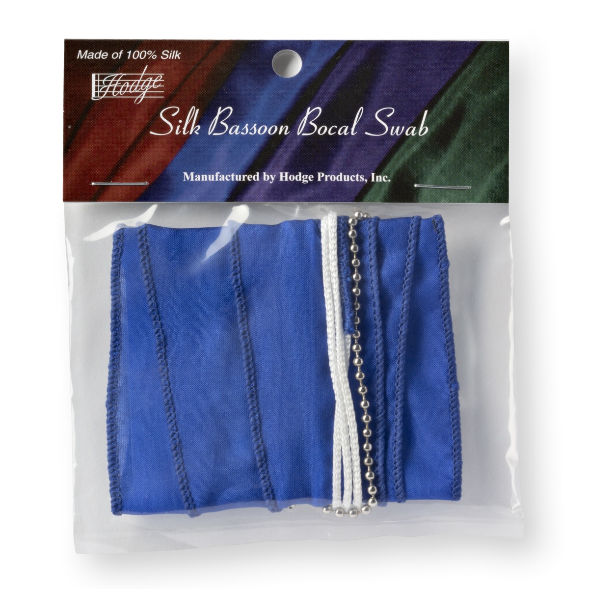 Hodge Silk Bassoon Bocal Swab - Blue