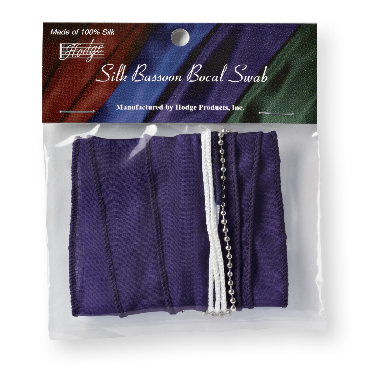 Hodge Silk Bassoon Bocal Swab - Purple
