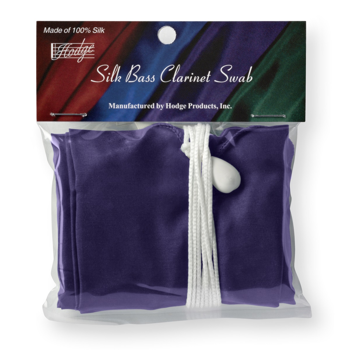 Hodge Silk Bass Clarinet Swab - Green
