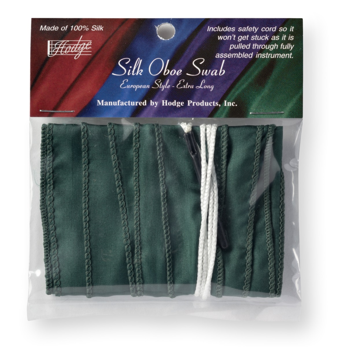 Hodge Silk Long Oboe Swab - Green