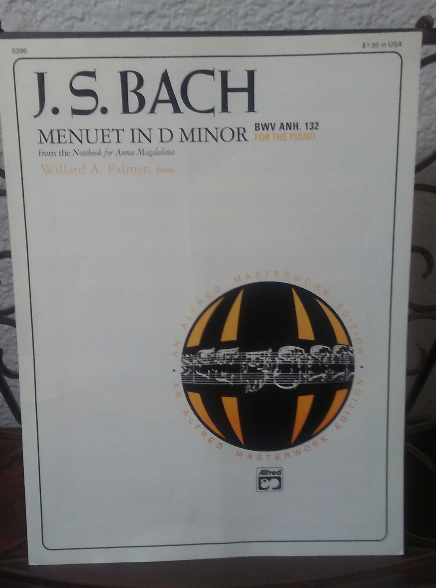J. S. Bach: Menuet in D minor, BWV Anh. 132