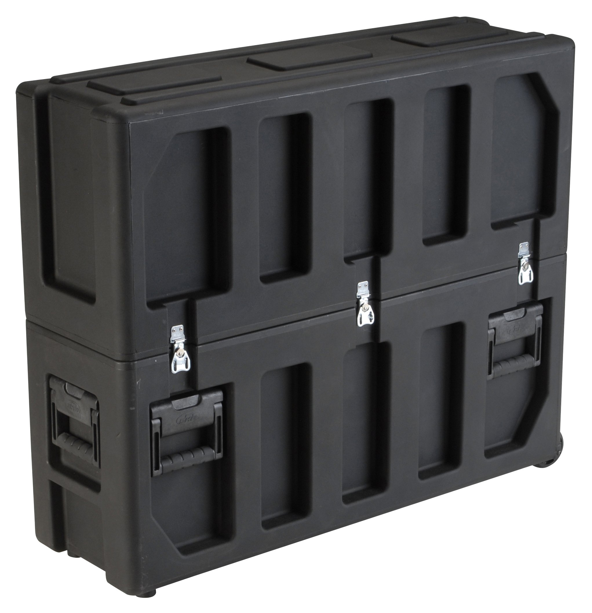 Roto-molded LCD Case fits 32" - 37" screens. Universal foam pad set