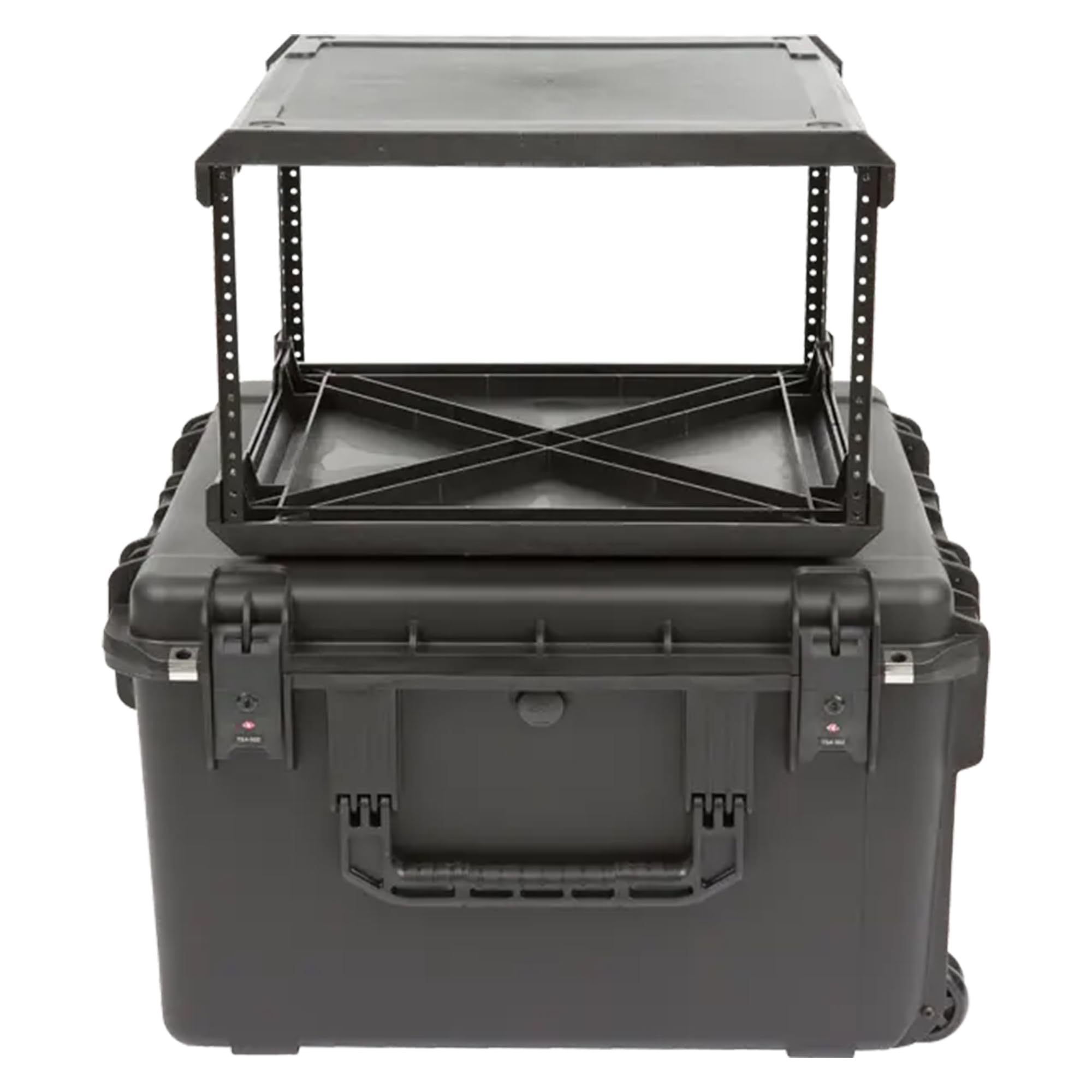 iSeries Case with Removeable 6U Injection Molded 20" Rack Cage, TSA Locking Latches, Wheels