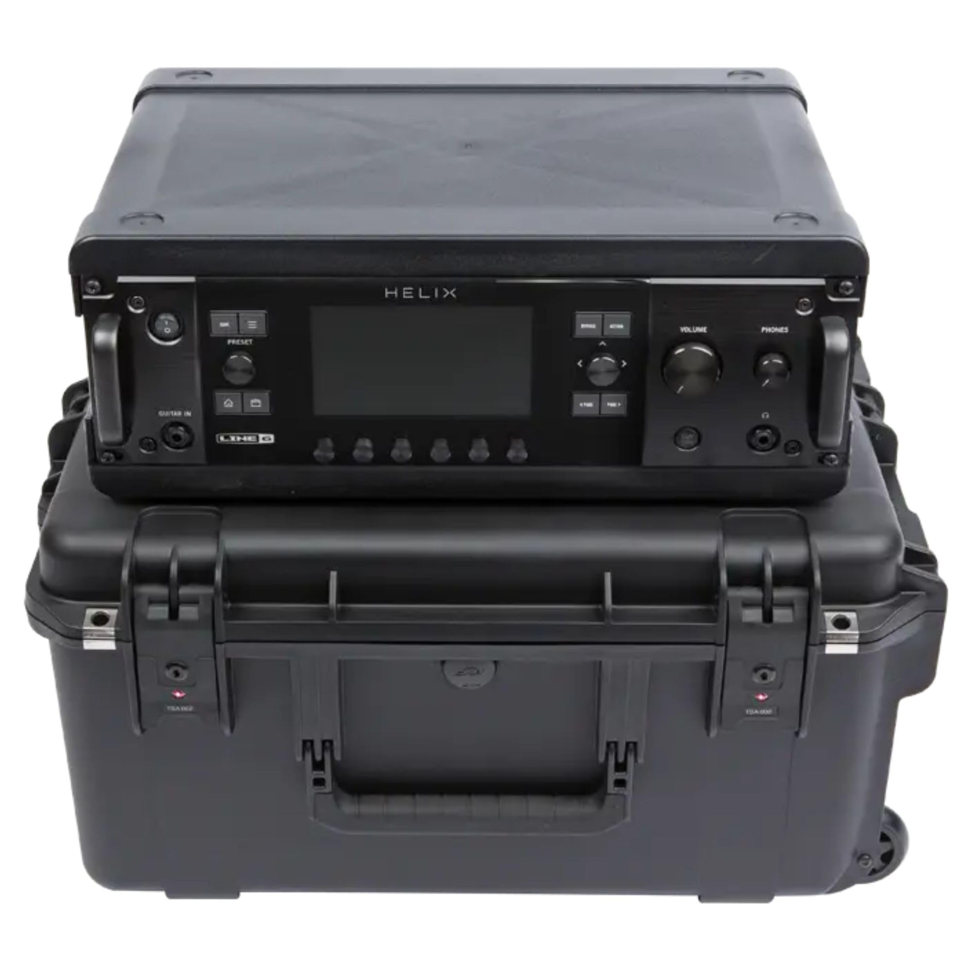 iSeries Case with Removeable 3U Injection Molded 13" Deep Rack Cage, TSA Latches, Wheels