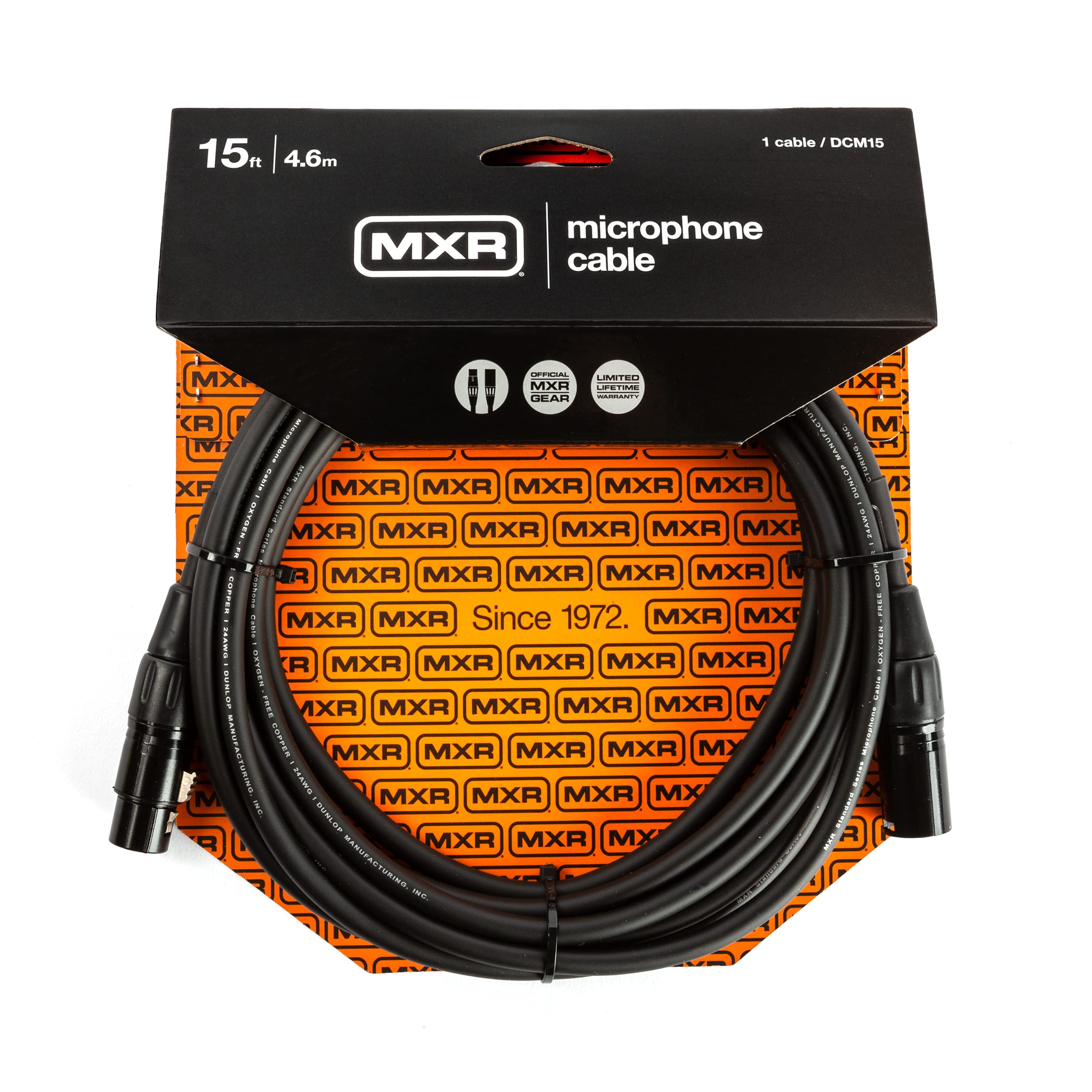 MXR MICROPHONE CABLE 15 FT-EA