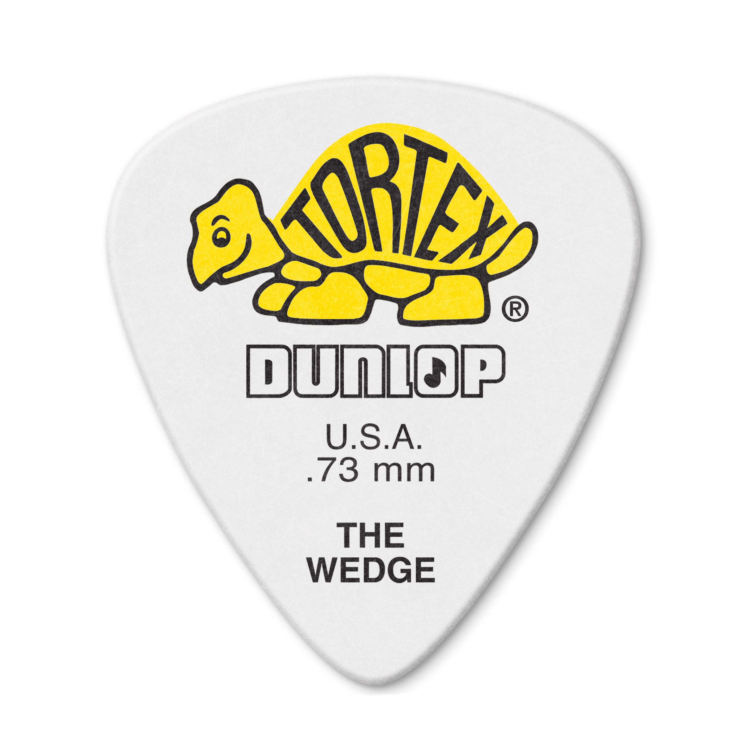 Dunlop .73 WEDGE RFILL WHITE/YLW PICKS
