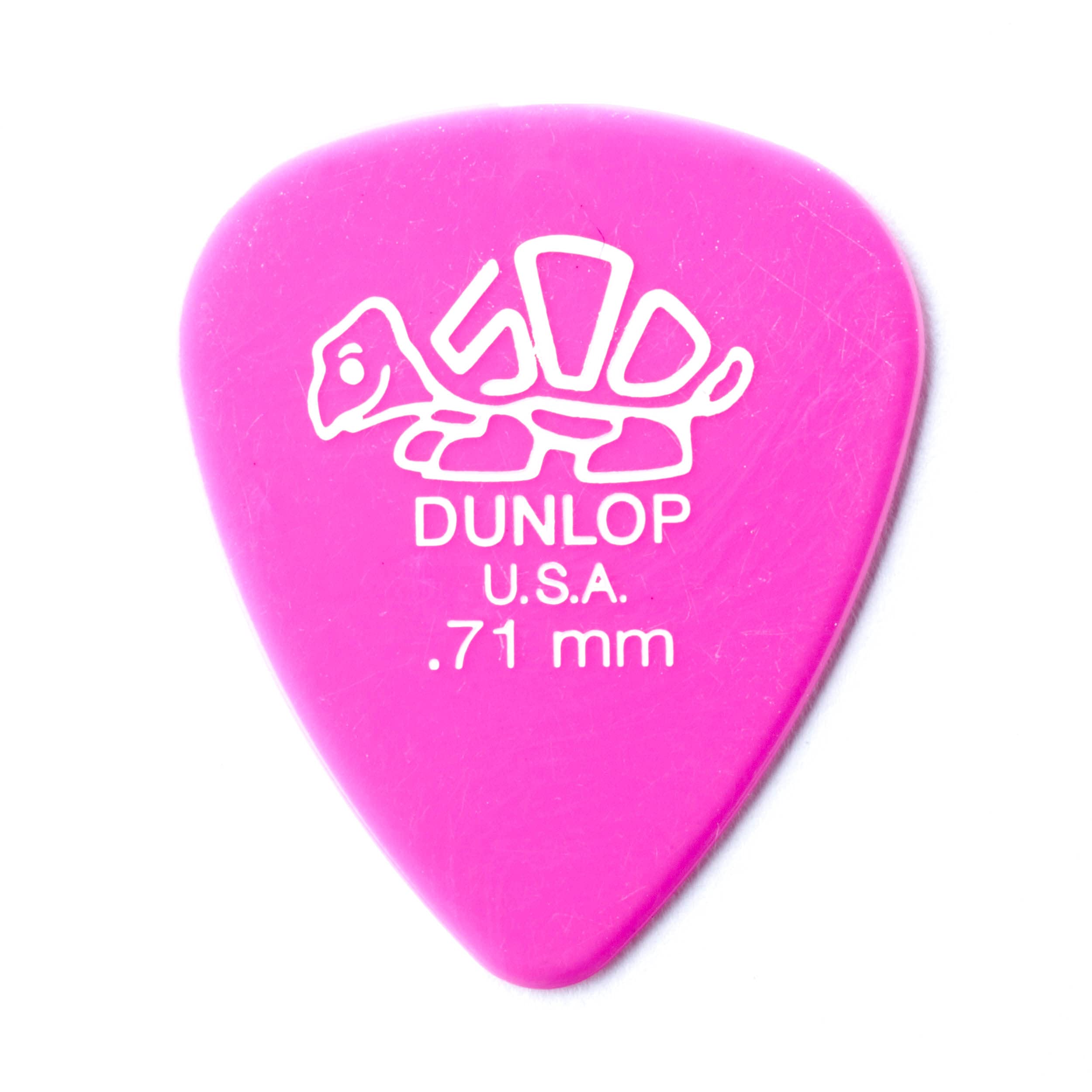 Dunlop Pick,Delrin,.71 Md Pink Bag of 72