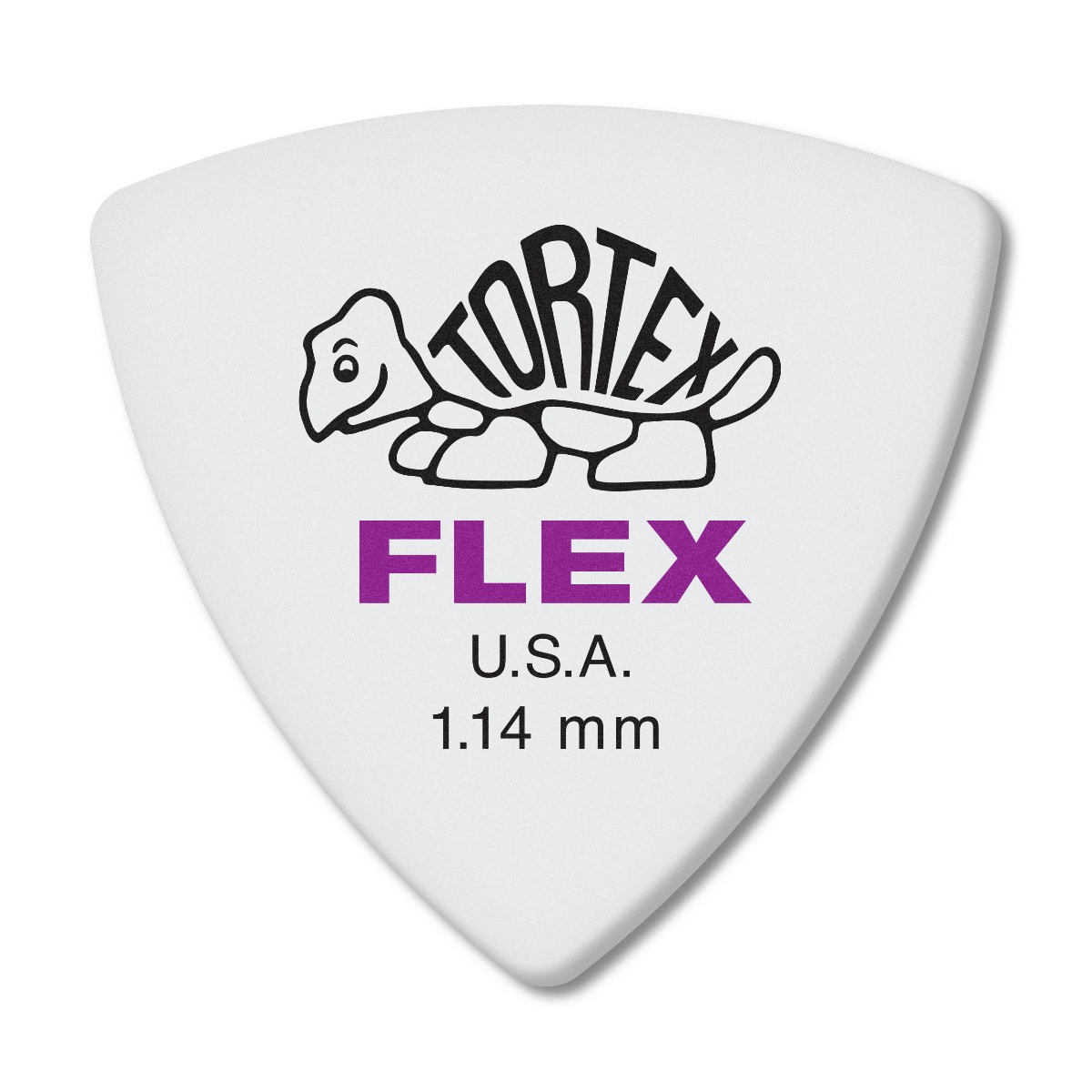 Dunlop Picks, 1.14 TORTEX FLEX RNDTRI NAT 6/PLYPK