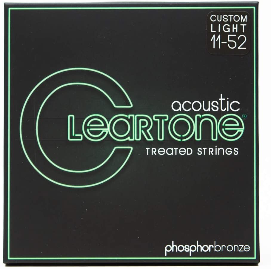 Cleartone Acoustic Phosphor Bronze Strings, Custom Light 11-52
