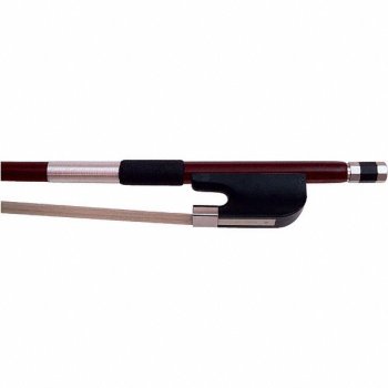 Glasser Premium Fiberglass French Bass Bow Silver Wrap 3/4