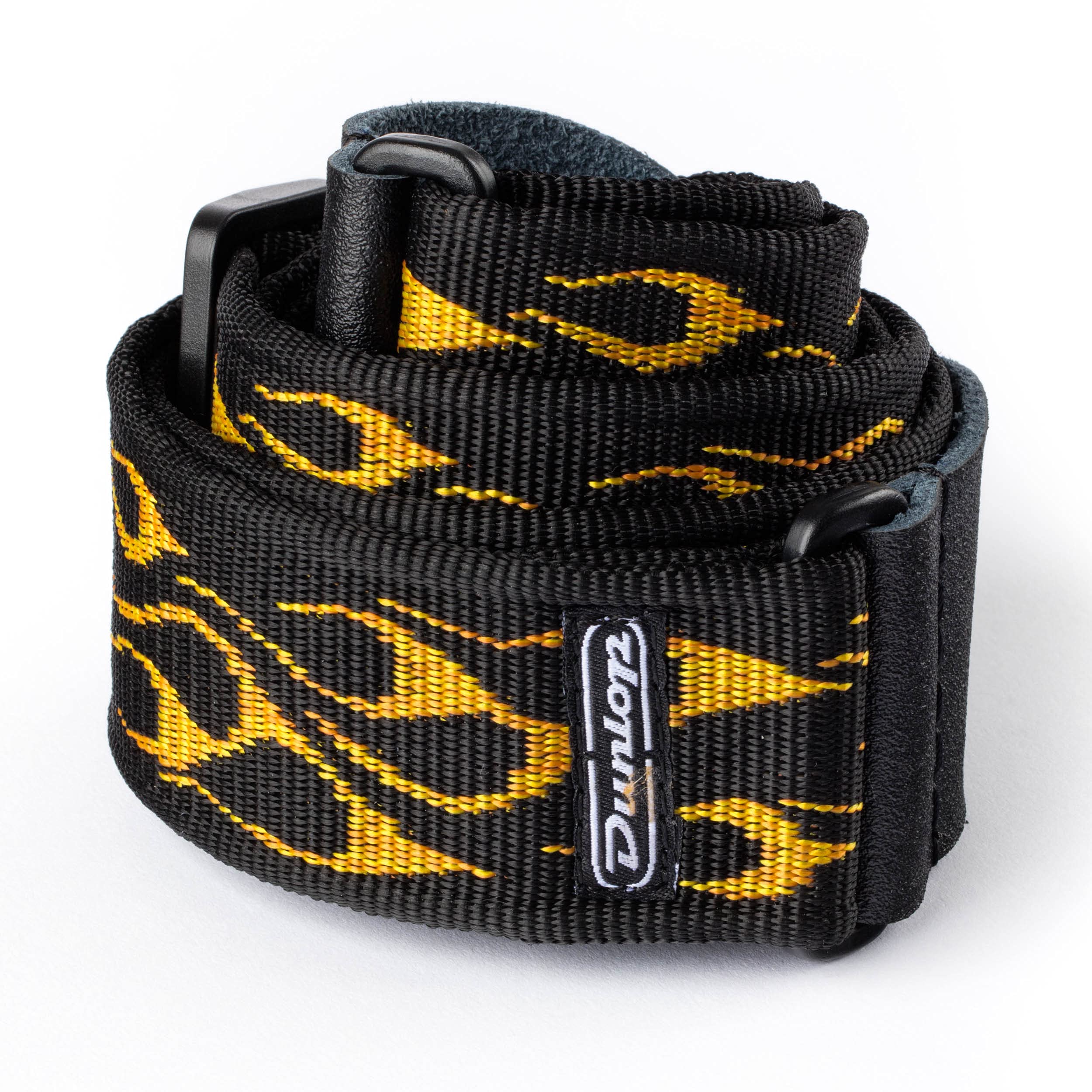 Dunlop D38NYON STRAP FLAMBE ORNG/YLW
