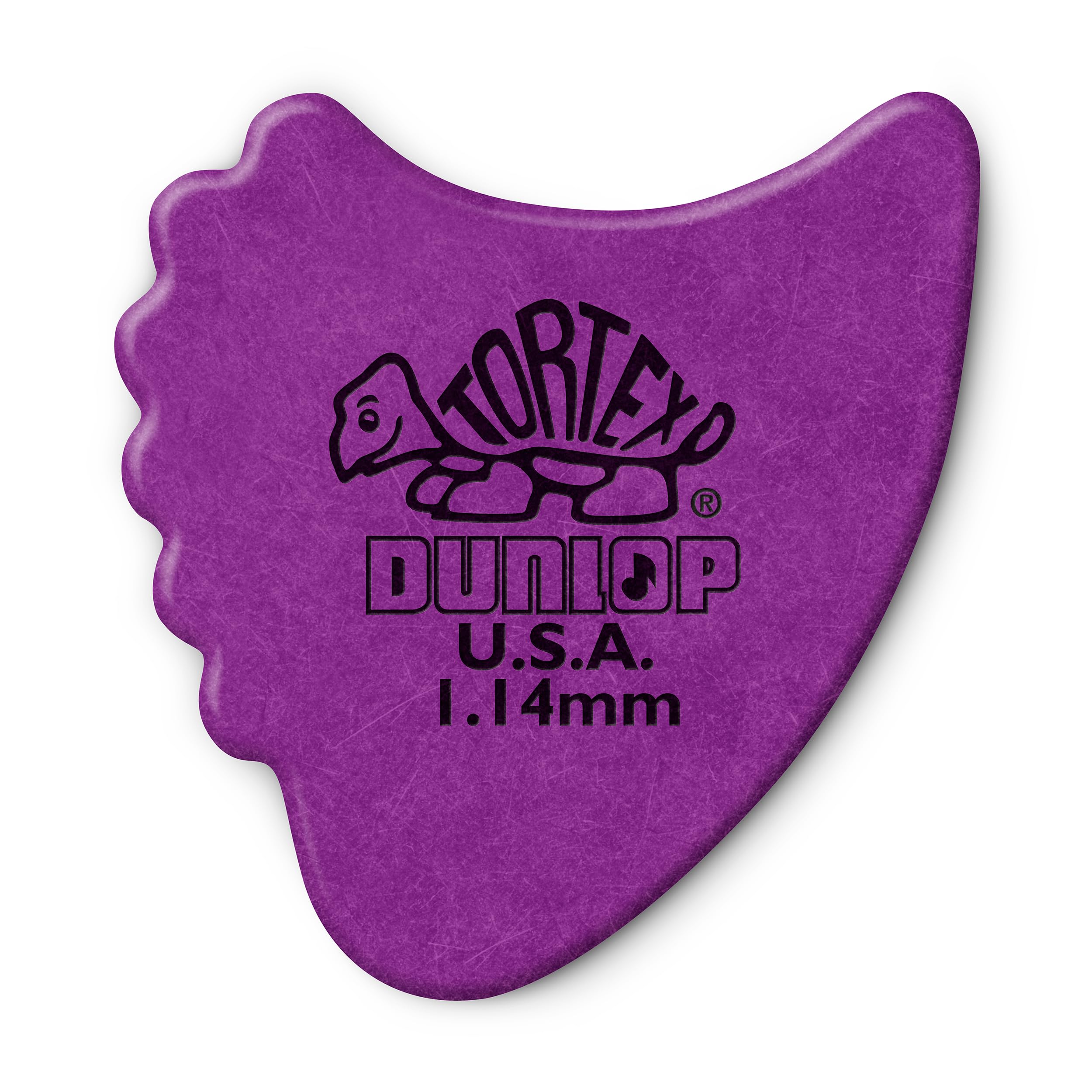 Dunlop Pick,Tortex Fin,1.14 Purple,72/bag