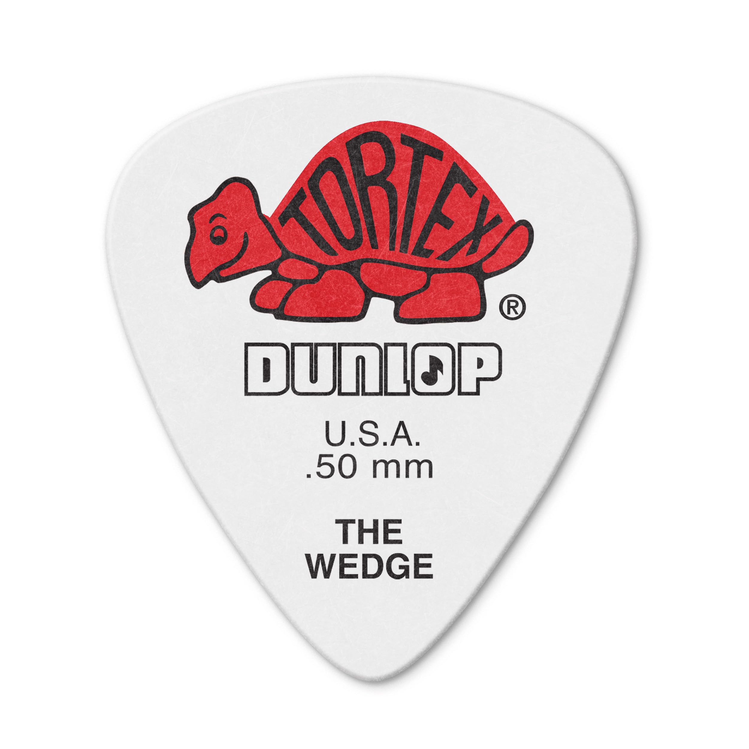 Dunlop .50 WEDGE RFILL WHITE/RED PICKS