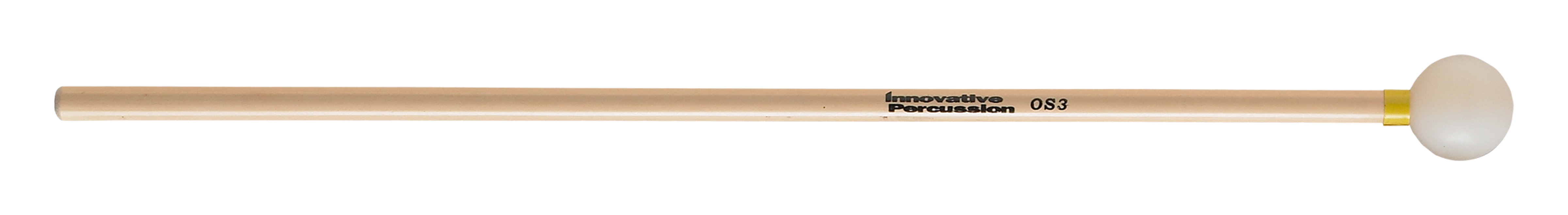 LIGHT, ARTICULATE XYLOPHONE MALLETS - 1" OFF-WHITE / YELLOW TAPE - RATTAN