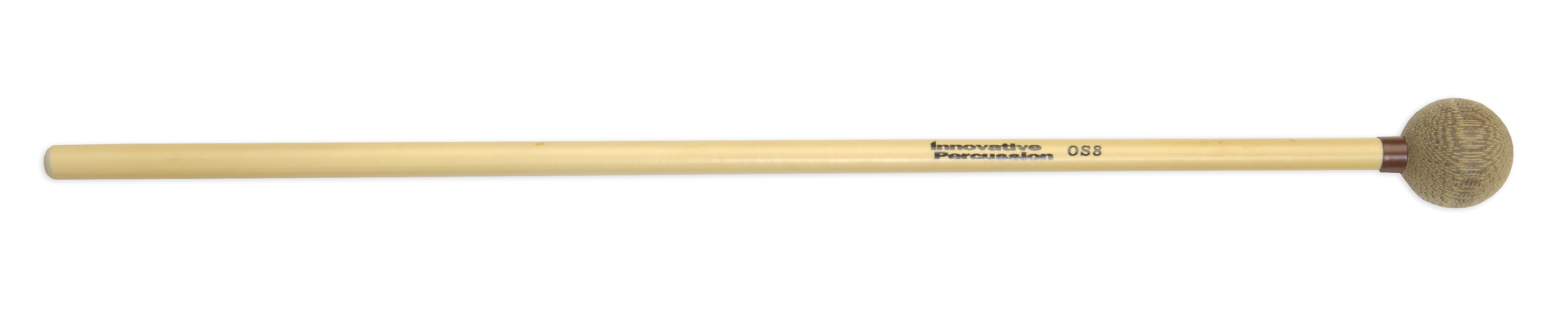 LARGE GLOCKENSPIEL/XYLOPHONE MALLETS, EXTREMEMLY BRIGHT - 1-1/8" LINEN PHENOLIC / BROWN TAPE - RATTAN