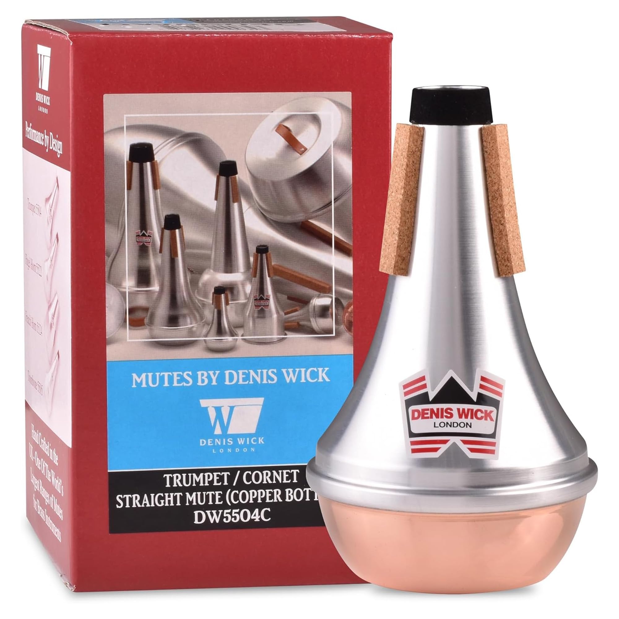 Denis Wick Straight Mute, Trumpet, Copper Bottom