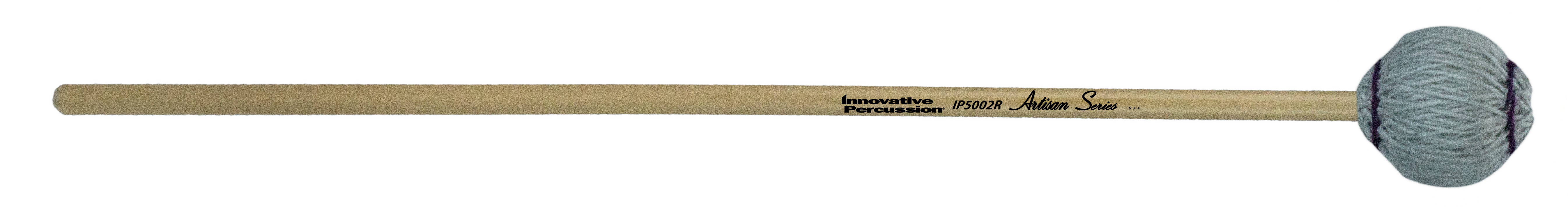 MEDIUM SOFT MARIMBA MALLETS - LIGHT GRAY YARN - RATTAN