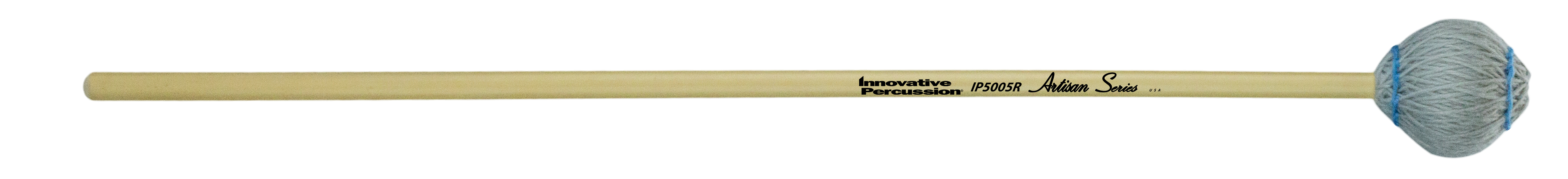 HARD MARIMBA MALLETS - LIGHT GRAY YARN - RATTAN
