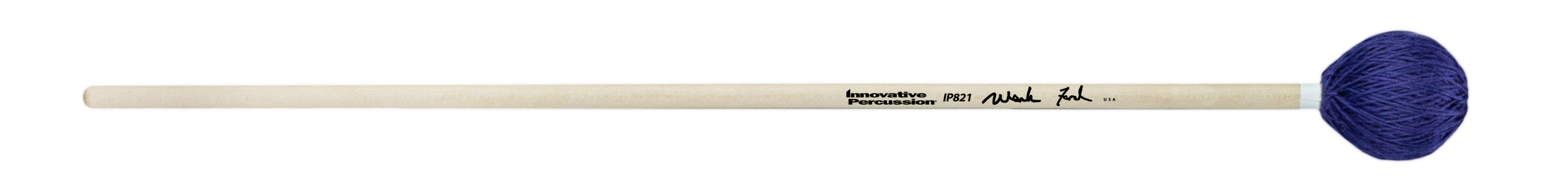 MEDIUM - CLEAR ARTICULATION RHAPSODY MARIMBA MALLETS - PURPLE YARN - BIRCH