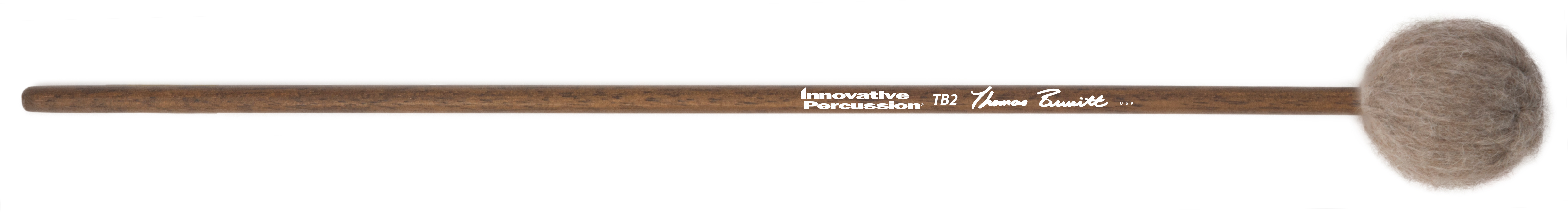 MEDIUM SOFT MARIMBA MALLETS - MOCHA YARN - WALNUT STAINED BIRCH