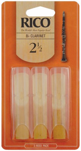 Reeds, Rico Royal, Bb Clarinet, Strength 2.5, 3ct
