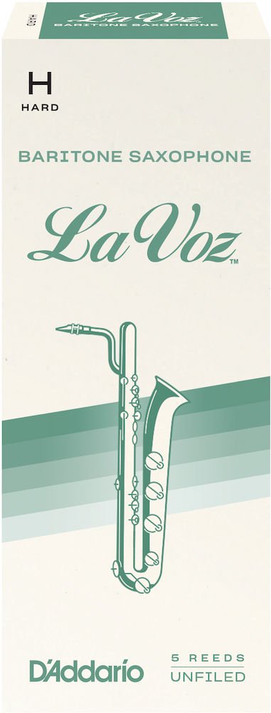 La Voz Baritone Saxophone Reeds, Hard, 5 count