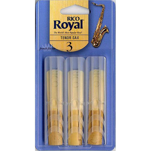 Reeds, Rico Royal, Tenor Sax, Strength 3, 3ct