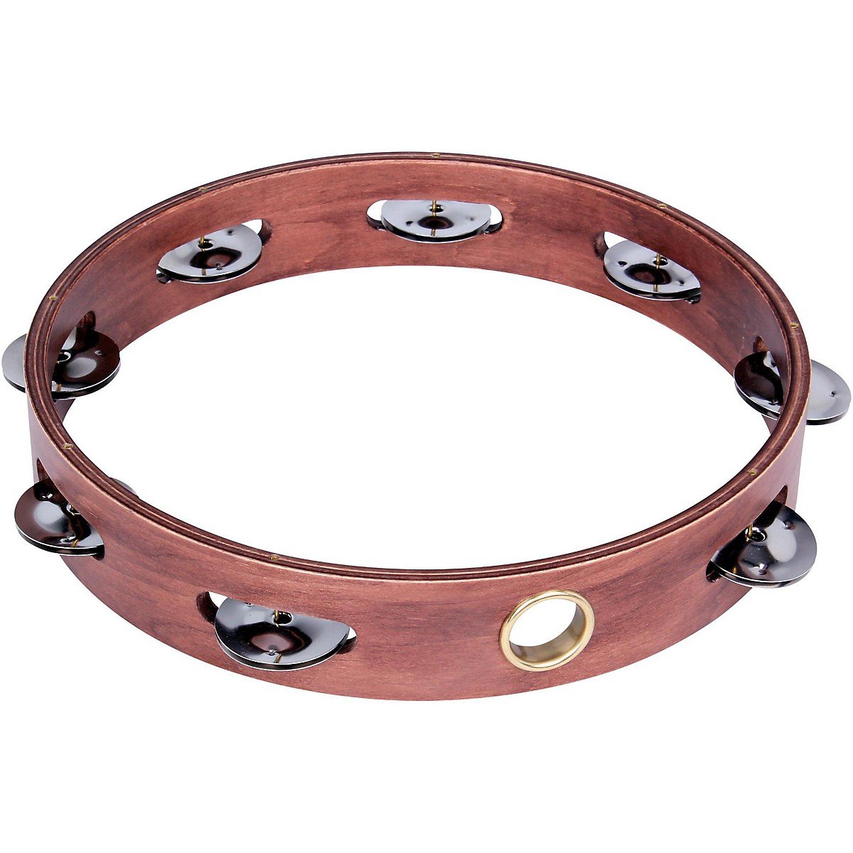 Gon Bops Wood Tambourine Double Row Jingles w/Head